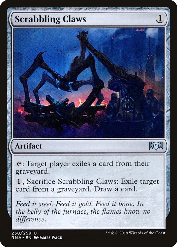 2019 Magic: The Gathering: Ravnica Allegiance (RNA) - Scrabbling Claws (#238, Uncommon) (, Near Mint)
