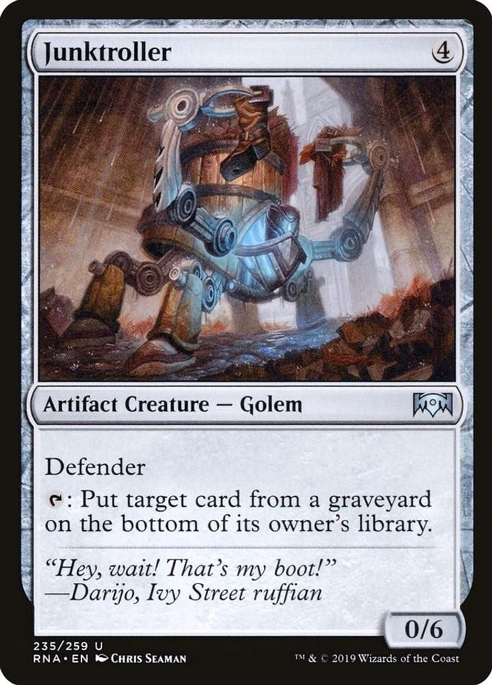 2019 Magic: The Gathering: Ravnica Allegiance (RNA) - Junktroller (#235, Uncommon) (, Near Mint)