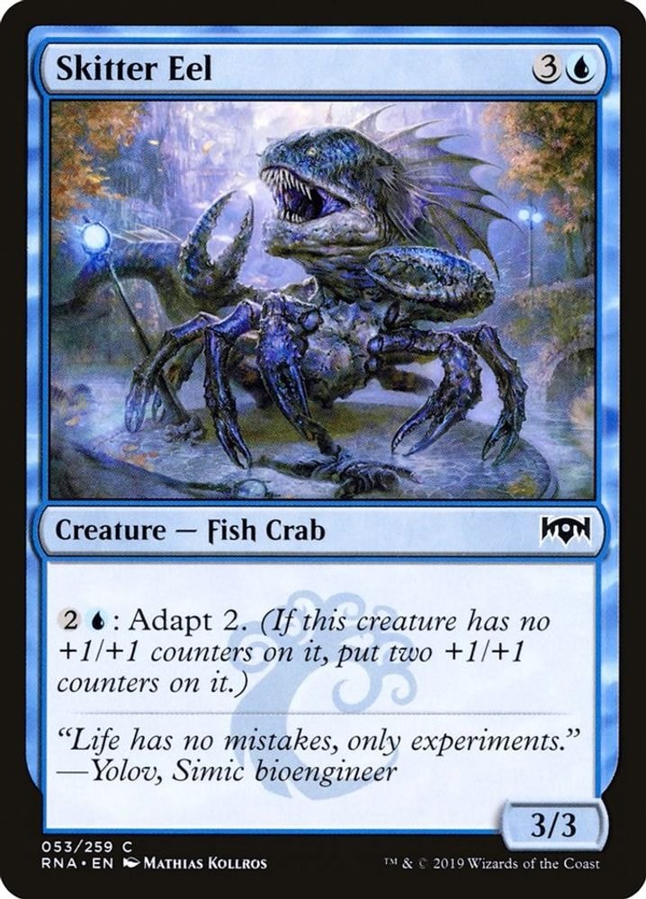 2019 Magic: The Gathering: Ravnica Allegiance (RNA) - Skitter Eel (#53, Common) (, Near Mint)