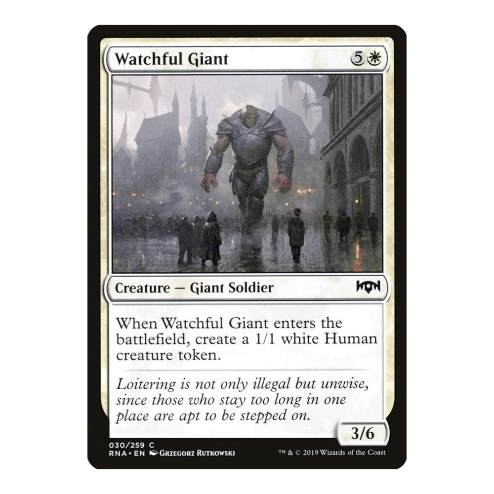 2019 Magic: The Gathering: Ravnica Allegiance (RNA) - Watchful Giant (#30, Common) (, Near Mint)