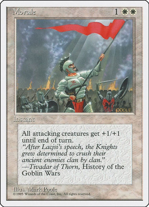 1995 Magic: The Gathering: Fourth Edition (4ED) - Morale (#36, Common) (, Near Mint)