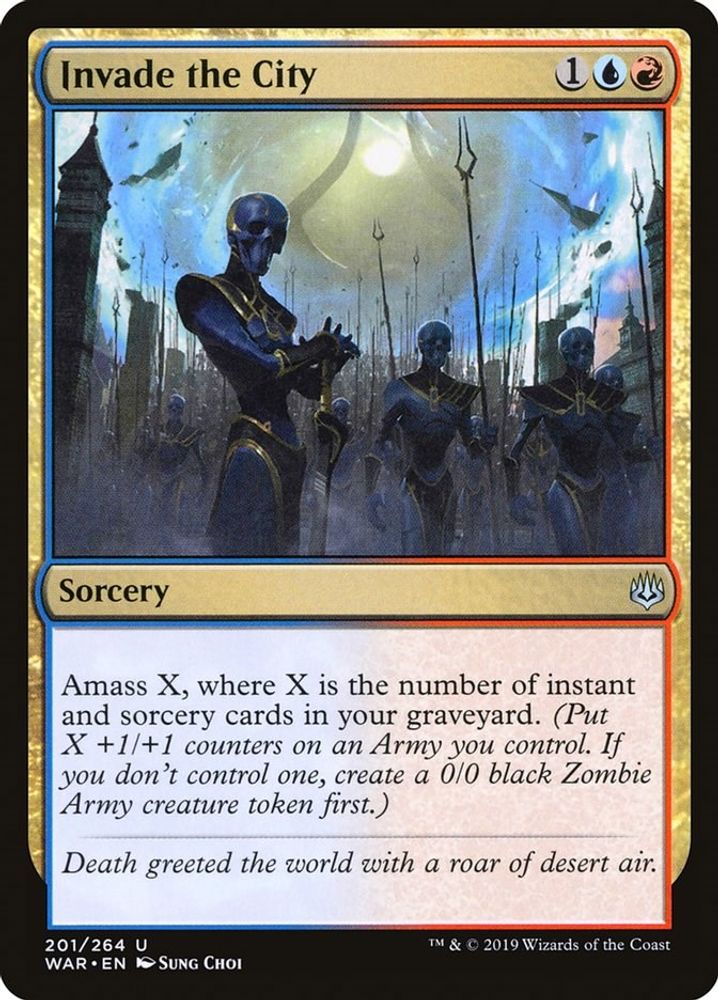 2019 Magic: The Gathering: War of the Spark (WAR) - Invade the City (#201, Uncommon) (, Near Mint)