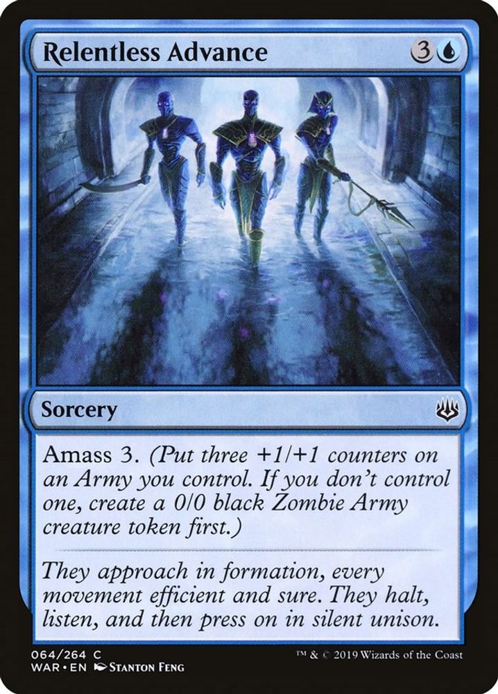 2019 Magic: The Gathering: War of the Spark (WAR) - Relentless Advance (#64, Common) (, Near Mint)