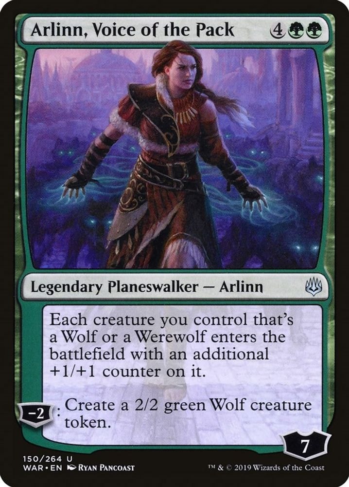 2019 Magic: The Gathering: War of the Spark (WAR) - Arlinn, Voice of the Pack (#150, Uncommon) (, Near Mint)