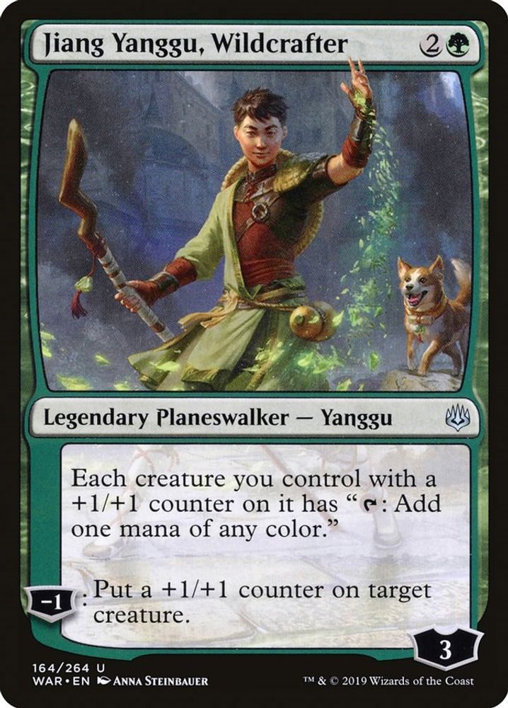 2019 Magic: The Gathering: War of the Spark (WAR) - Jiang Yanggu Wildcrafter (#164, Uncommon) (, Near Mint)