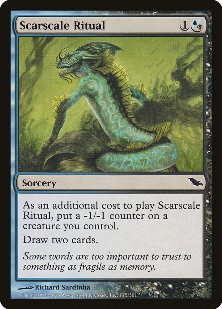 2008 Magic: The Gathering: Shadowmoor (SHM) - Scarscale Ritual (#175, Common) (, Near Mint)
