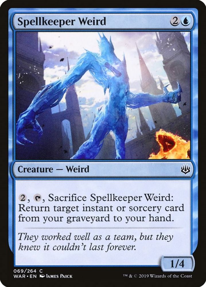 2019 Magic: The Gathering: War of the Spark (WAR) - Spellkeeper Weird (#69, Common) (, Near Mint)