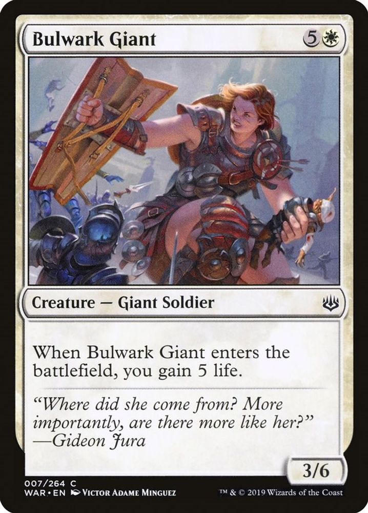 2019 Magic: The Gathering: War of the Spark (WAR) - Bulwark Giant (#7, Common) (, Near Mint)