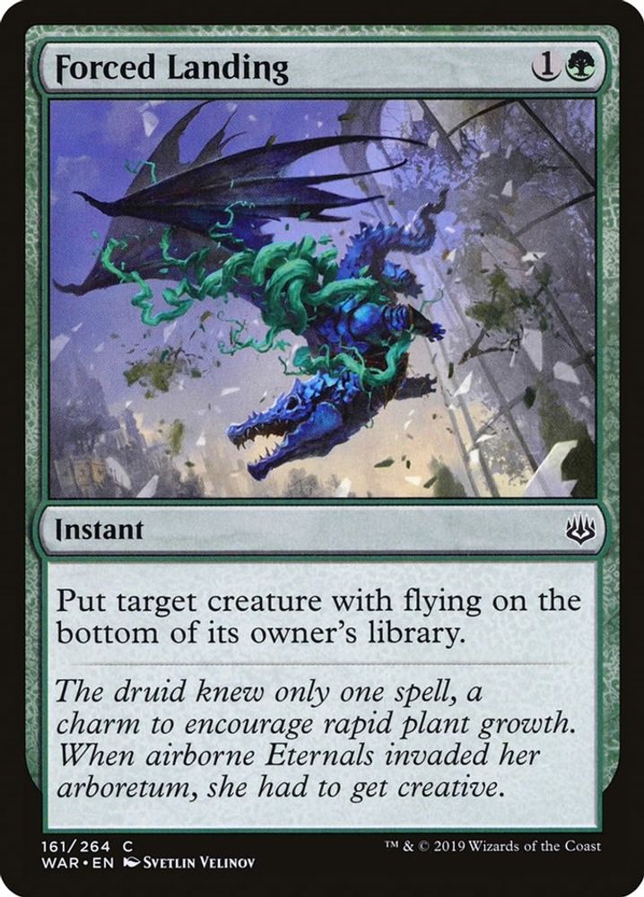 2019 Magic: The Gathering: War of the Spark (WAR) - Forced Landing (#161, Common) (, Near Mint)