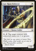 2019 Magic: The Gathering: War of the Spark (WAR) - Law Rune Enforcer (#20, Common) (, Near Mint)