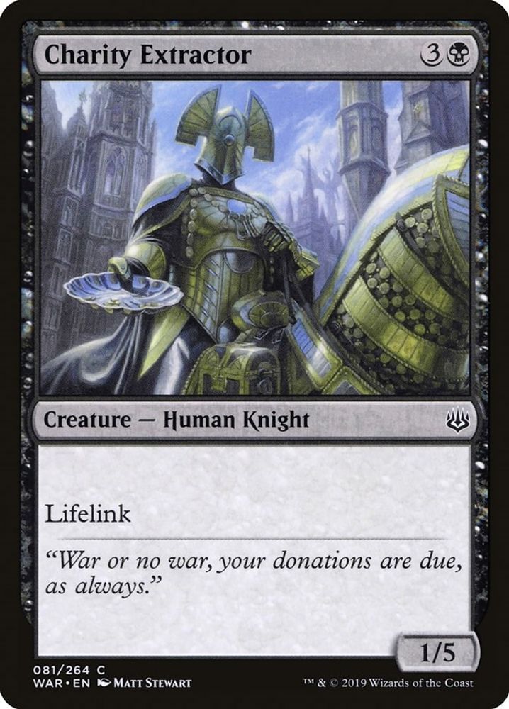 2019 Magic: The Gathering: War of the Spark (WAR) - Charity Extractor (#81, Common) (, Near Mint)