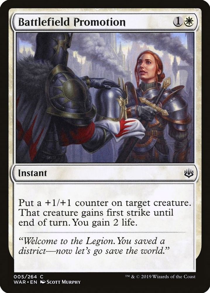 2019 Magic: The Gathering: War of the Spark (WAR) - Battlefield Promotion (#5, Common) (, Near Mint)
