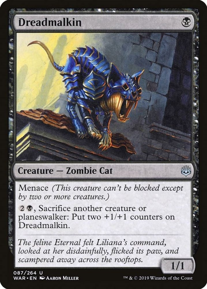 2019 Magic: The Gathering: War of the Spark (WAR) - Dreadmalkin (#87, Uncommon) (, Near Mint)