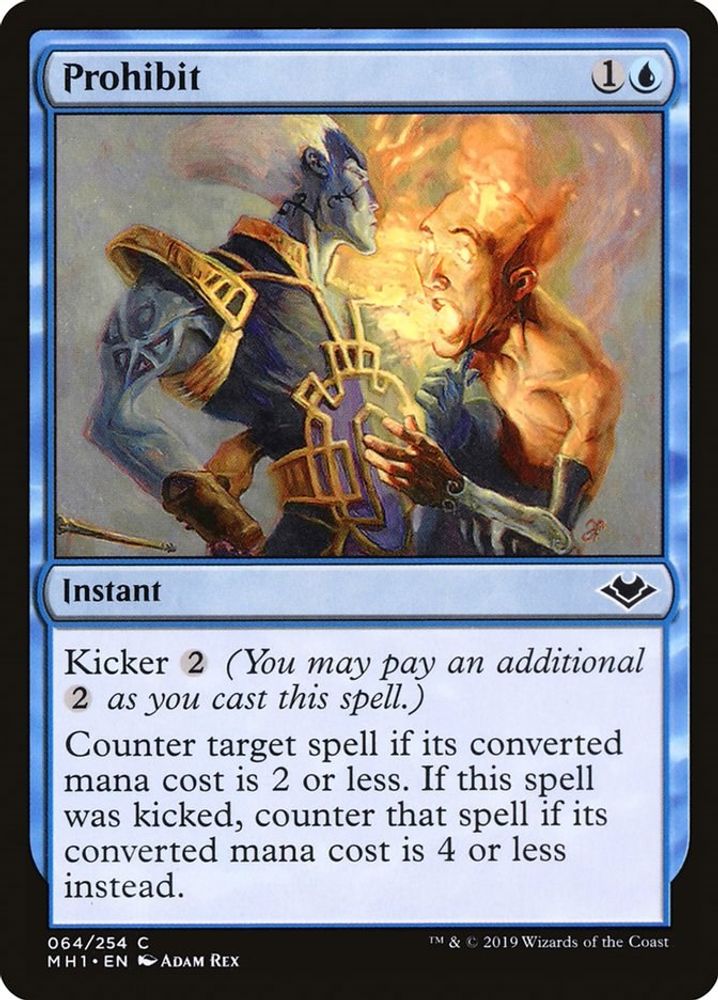 2019 Magic: The Gathering: Modern Horizons (MH1) - Prohibit (#64, Common) (, Near Mint)