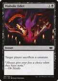 2019 Magic: The Gathering: Modern Horizons (MH1) - Diabolic Edict (#87, Common) (, Near Mint)