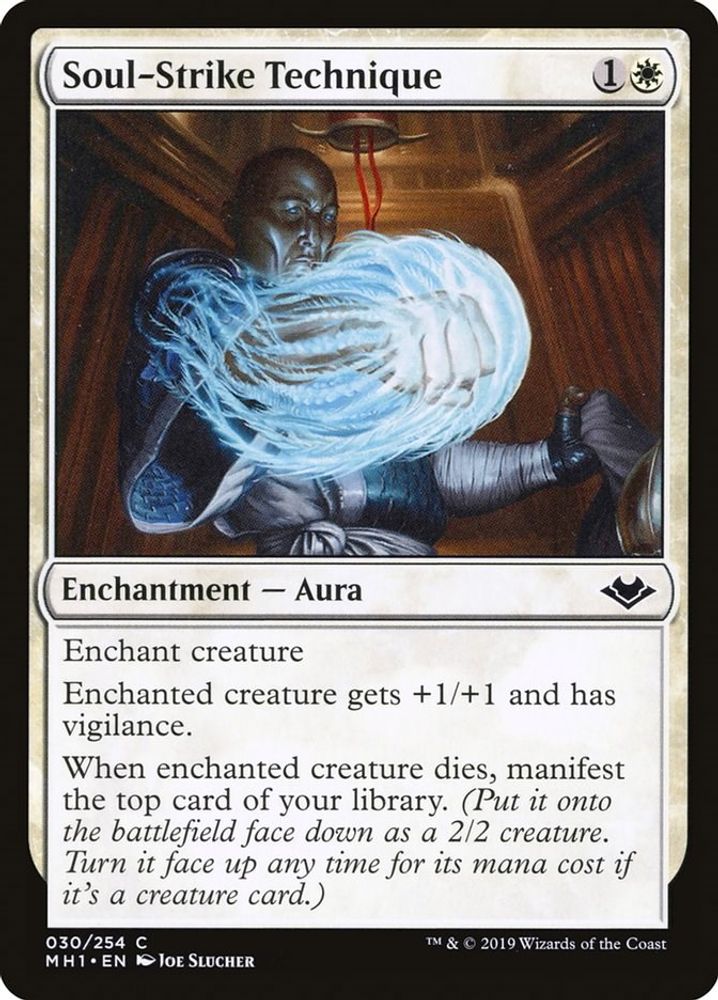 2019 Magic: The Gathering: Modern Horizons (MH1) - Soul Strike Technique (#30, Common) (, Near Mint)