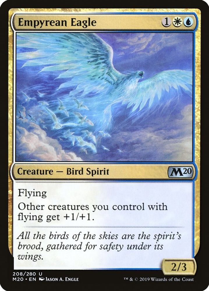 2019 Magic: The Gathering: Core Set 2020 (M20) - Empyrean Eagle (#208, Uncommon) (, Near Mint)