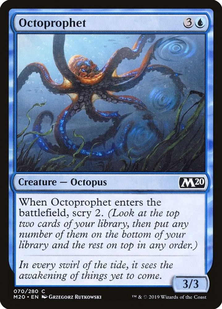 2019 Magic: The Gathering: Core Set 2020 (M20) - Octoprophet (#70, Common) (, Near Mint)
