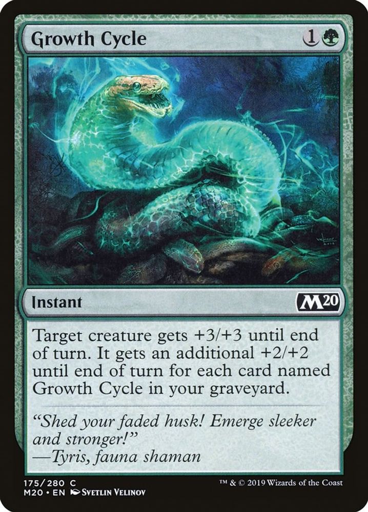 2019 Magic: The Gathering: Core Set 2020 (M20) - Growth Cycle (#175, Common) (, Near Mint)