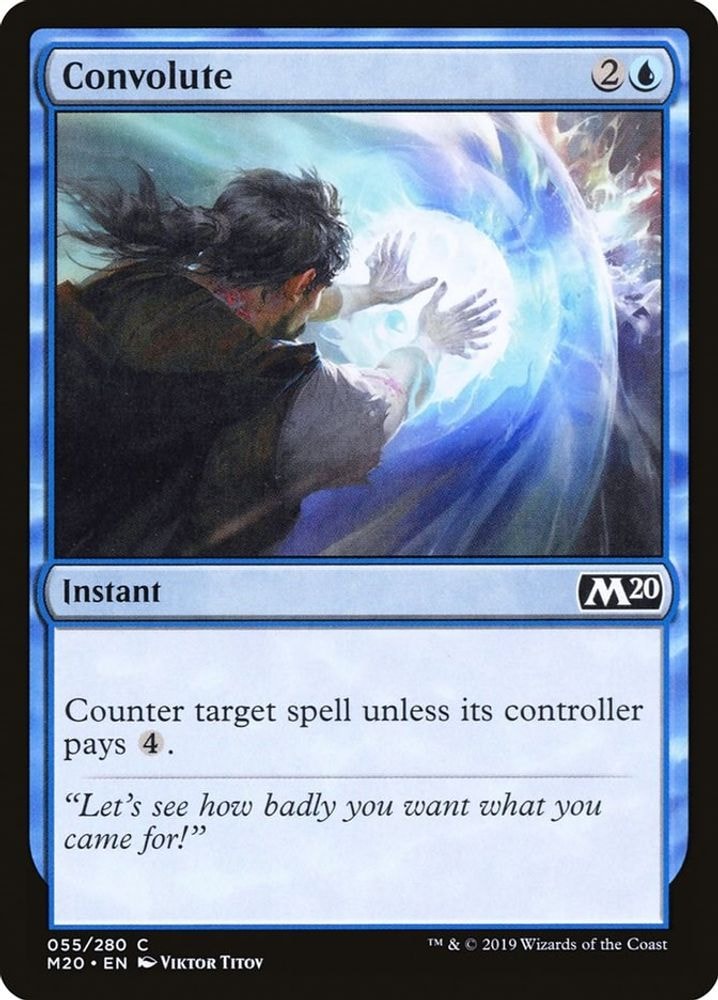 2019 Magic: The Gathering: Core Set 2020 (M20) - Convolute (#55, Common) (, Near Mint)