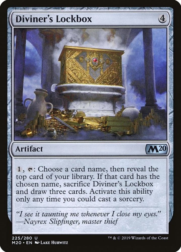 2019 Magic: The Gathering: Core Set 2020 (M20) - Diviners Lockbox (#225, Uncommon) (, Near Mint)