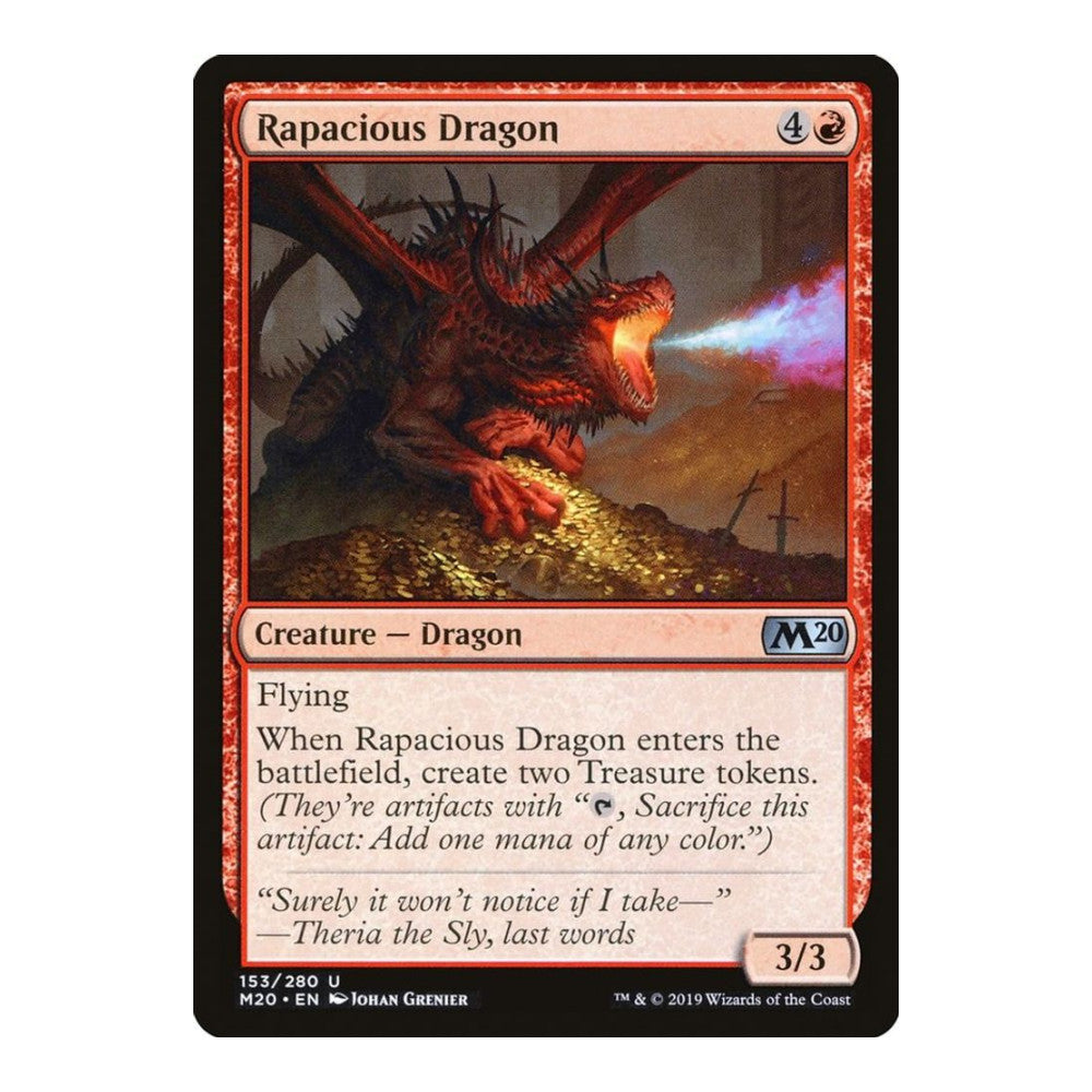 2019 Magic: The Gathering: Core Set 2020 (M20) - Rapacious Dragon (#153, Uncommon) (, Near Mint)