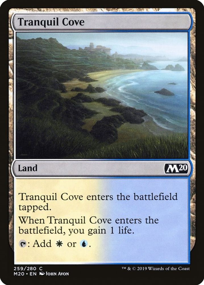 2019 Magic: The Gathering: Core Set 2020 (M20) - Tranquil Cove (#259, Common) (, Near Mint)
