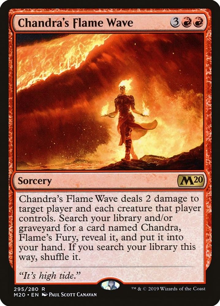 2019 Magic: The Gathering: Core Set 2020 (M20) - Chandras Flame Wave (#295, Rare) (, Near Mint)