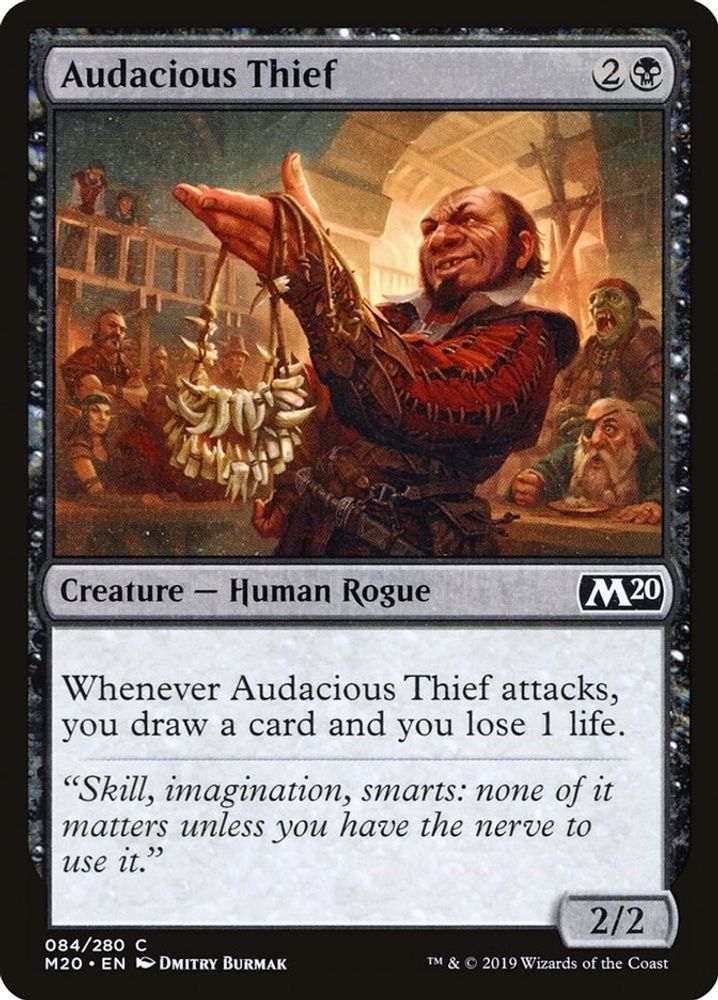2019 Magic: The Gathering: Core Set 2020 (M20) - Audacious Thief (#84, Common) (, Near Mint)