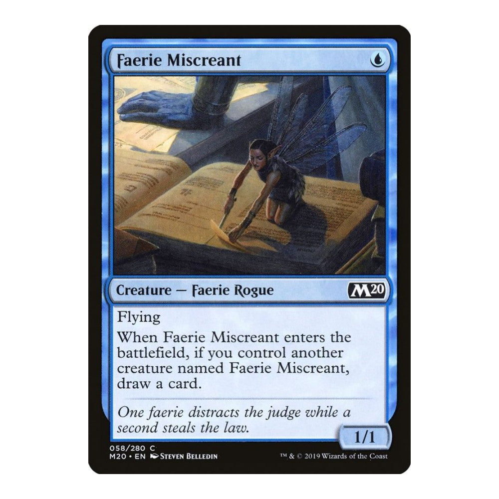 2019 Magic: The Gathering: Core Set 2020 (M20) - Faerie Miscreant (#58, Common) (, Near Mint)
