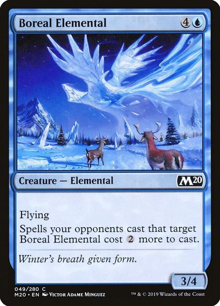 2019 Magic: The Gathering: Core Set 2020 (M20) - Boreal Elemental (#49, Common) (, Near Mint)