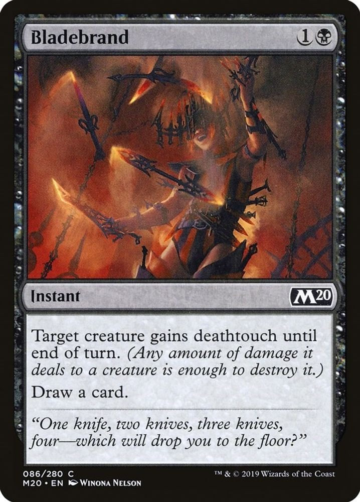 2019 Magic: The Gathering: Core Set 2020 (M20) - Bladebrand (#86, Common) (, Near Mint)