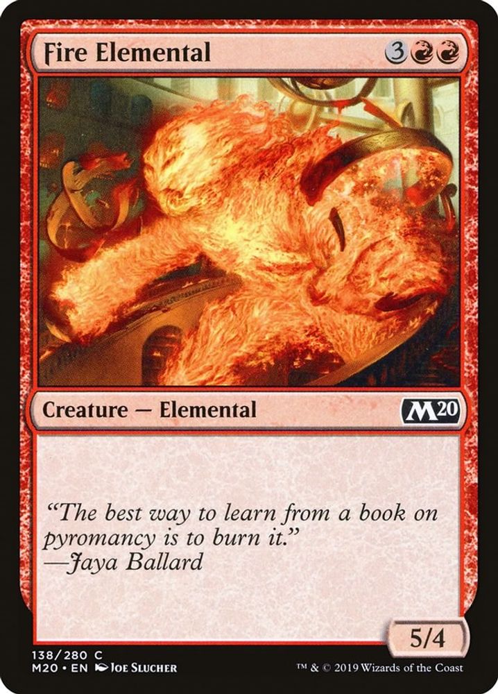 2019 Magic: The Gathering: Core Set 2020 (M20) - Fire Elemental (#138, Common) (, Near Mint)