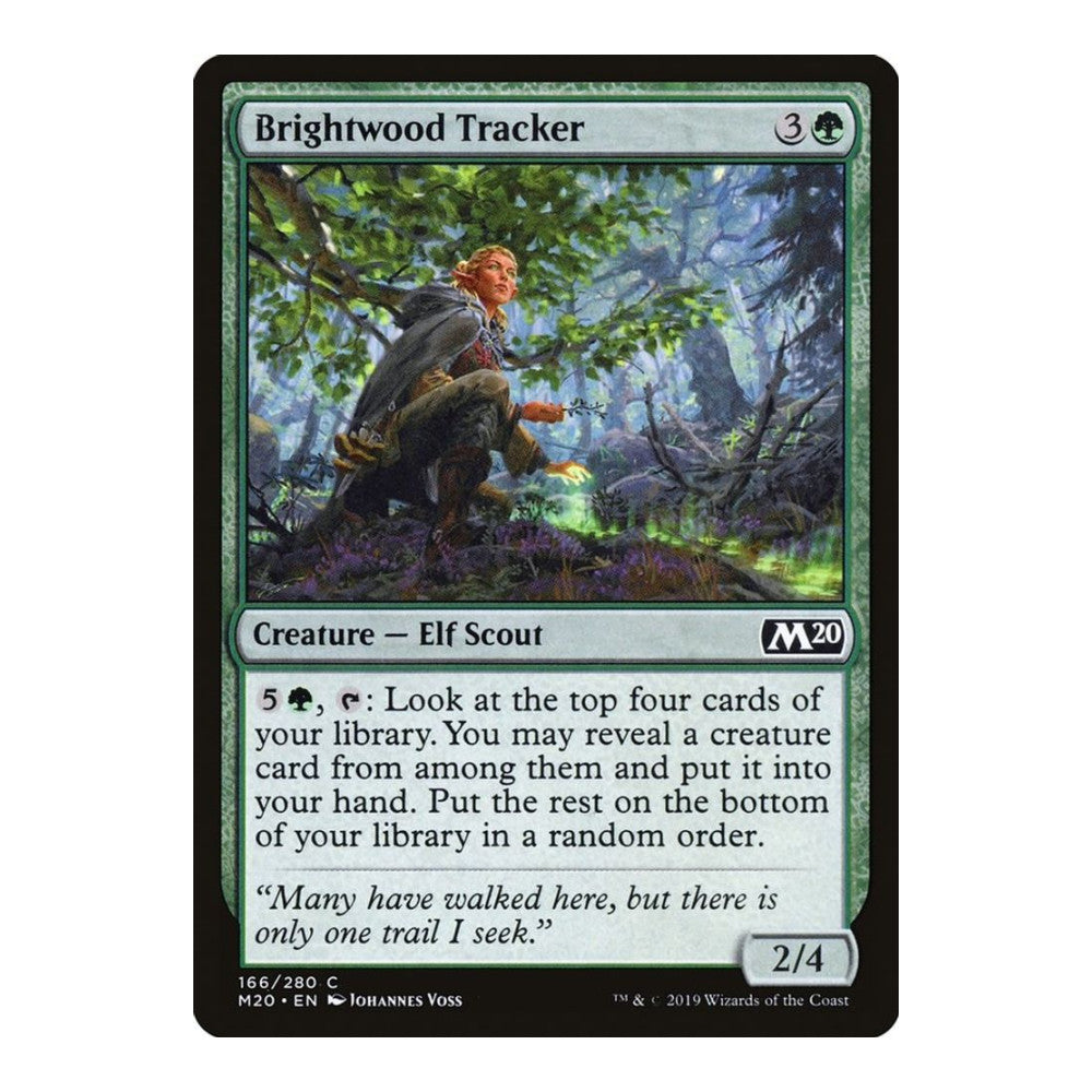 2019 Magic: The Gathering: Core Set 2020 (M20) - Brightwood Tracker (#166, Common) (, Near Mint)