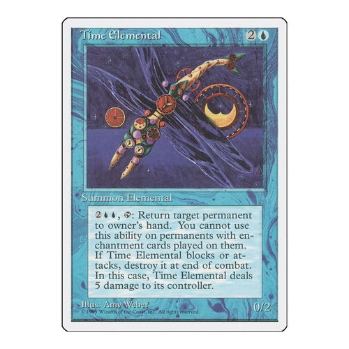 1995 Magic: The Gathering: Fourth Edition (4ED) - Time Elemental (#108, Rare) (, Near Mint)