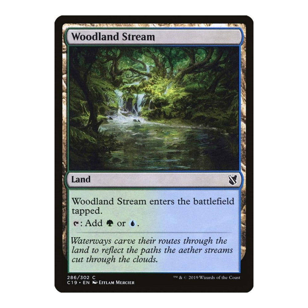 2019 Magic: The Gathering: Commander 2019 (C19) - Woodland Stream (#286, Common) (, Near Mint)