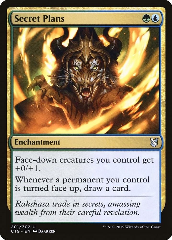 2019 Magic: The Gathering: Commander 2019 (C19) - Secret Plans (#201, Uncommon) (, Near Mint)