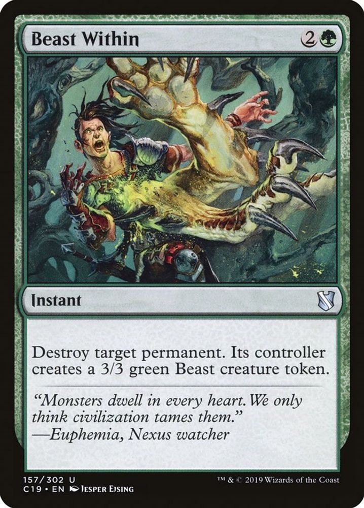 2019 Magic: The Gathering: Commander 2019 (C19) - Beast Within (#157, Uncommon) (, Near Mint)