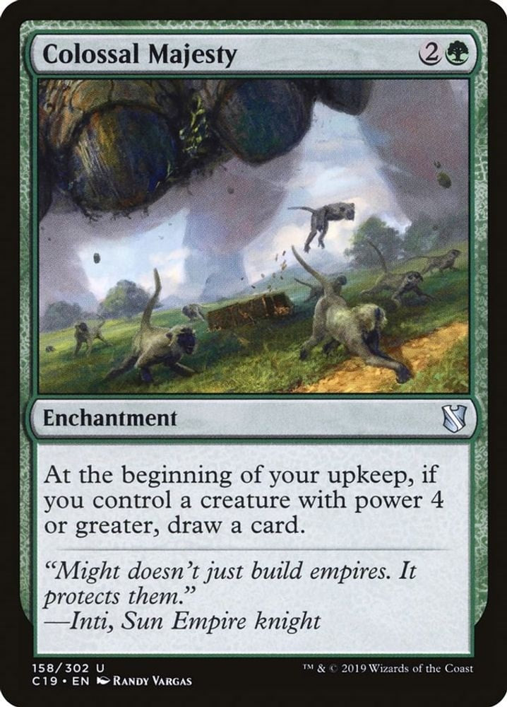 2019 Magic: The Gathering: Commander 2019 (C19) - Colossal Majesty (#158, Uncommon) (, Near Mint)