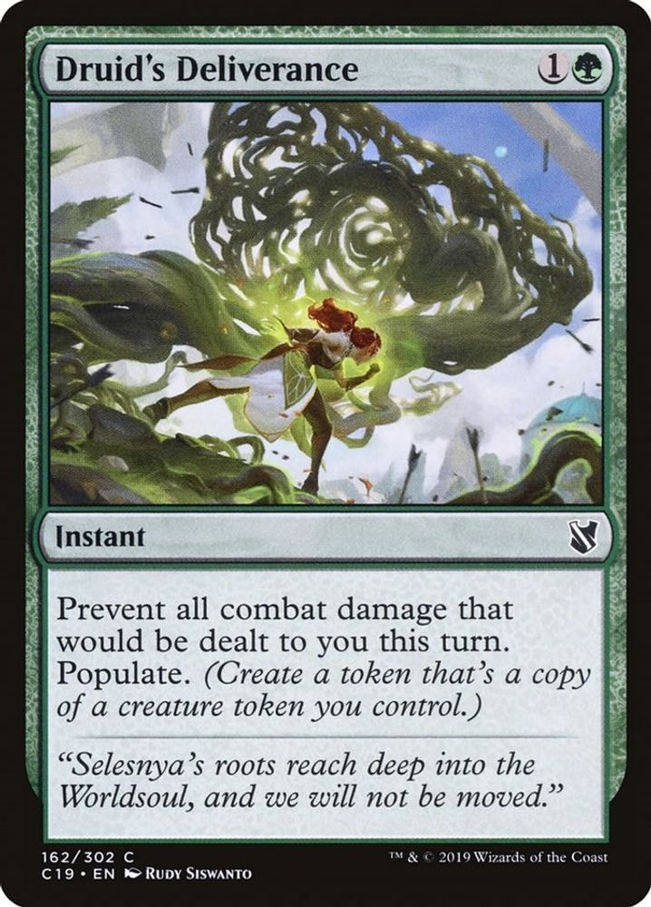 2019 Magic: The Gathering: Commander 2019 (C19) - Druids Deliverance (#162, Common) (, Near Mint)