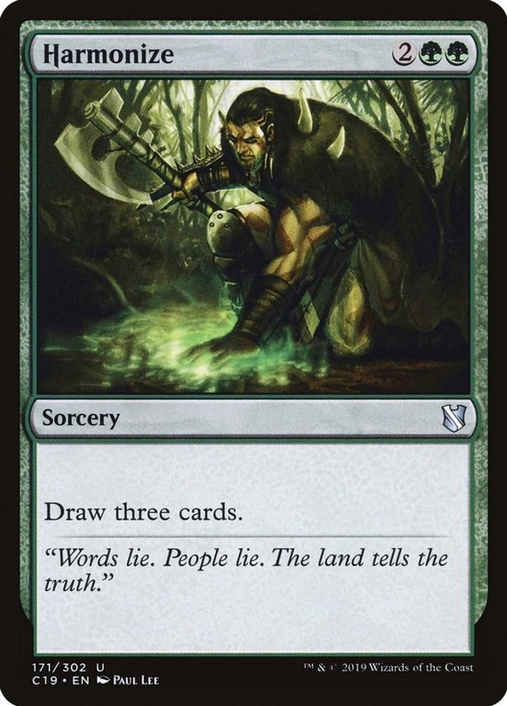 2019 Magic: The Gathering: Commander 2019 (C19) - Harmonize (#171, Uncommon) (, Near Mint)