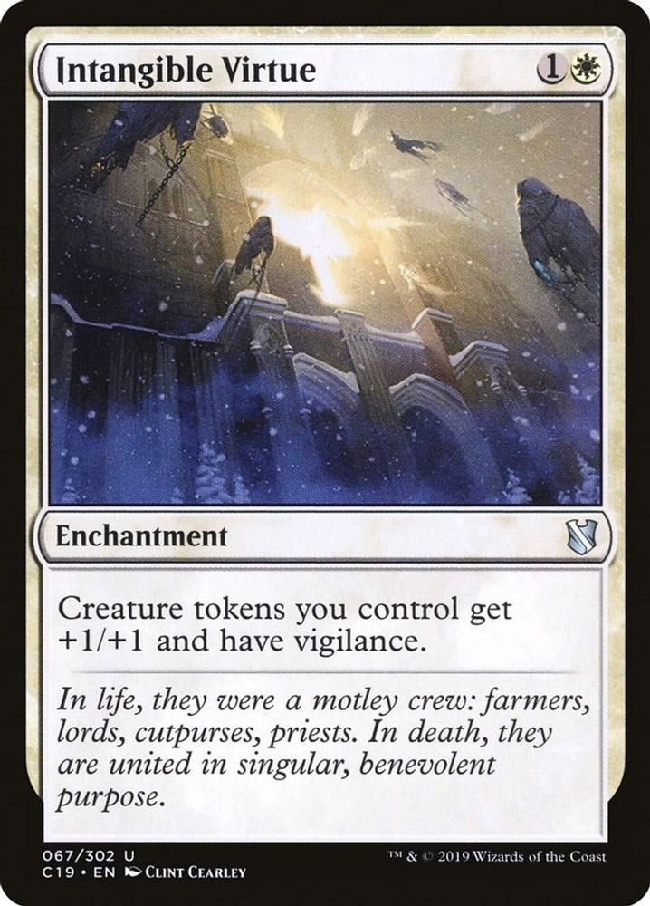 2019 Magic: The Gathering: Commander 2019 (C19) - Intangible Virtue (#67, Uncommon) (, Near Mint)