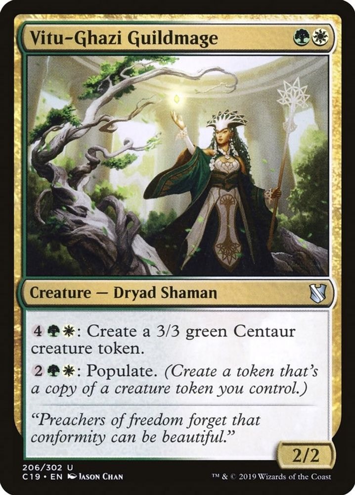 2019 Magic: The Gathering: Commander 2019 (C19) - Vitu Ghazi Guildmage (#206, Uncommon) (, Near Mint)