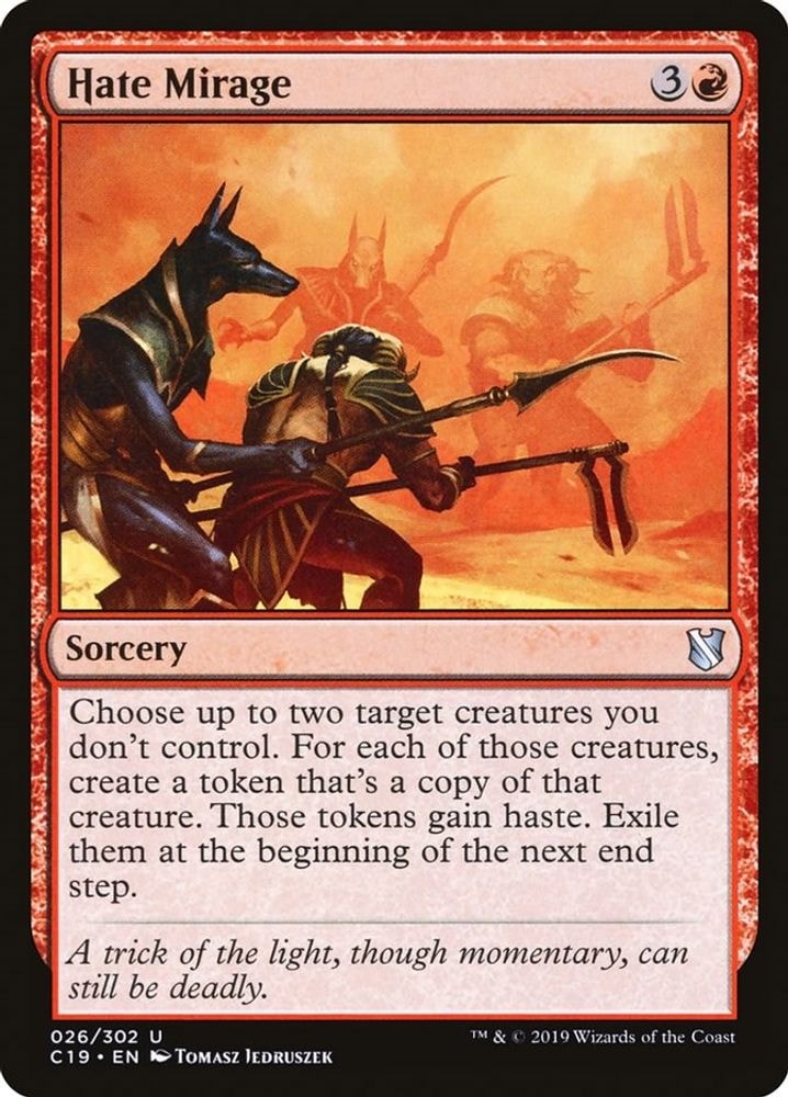 2019 Magic: The Gathering: Commander 2019 (C19) - Hate Mirage (#26, Uncommon) (, Near Mint)