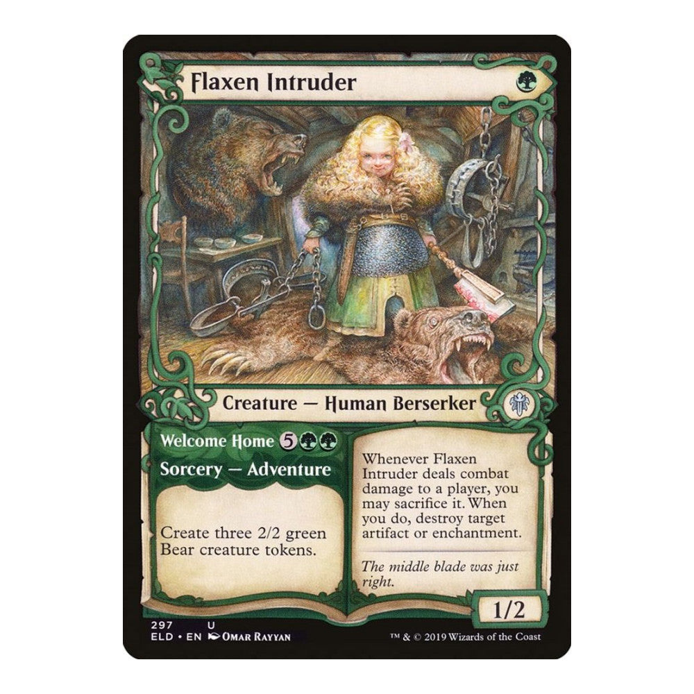2019 Magic: The Gathering: Throne of Eldraine (ELD) - Flaxen Intruder Showcase (#297, Uncommon) (, Near Mint)