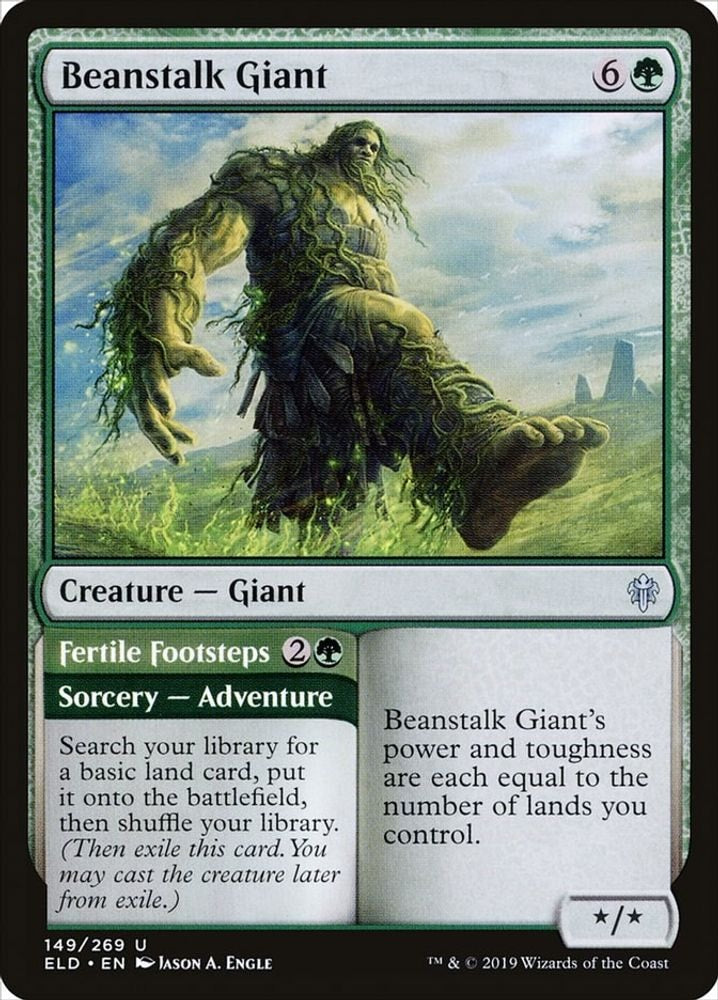 2019 Magic: The Gathering: Throne of Eldraine (ELD) - Beanstalk Giant (#149, Uncommon) (, Near Mint)