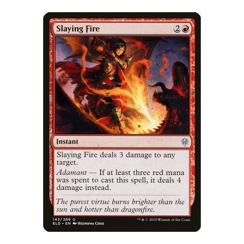Slaying Fire - Throne of Eldraine () - Near Mint -