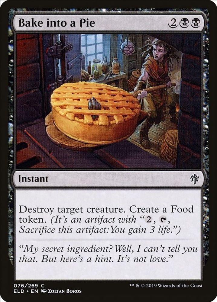 2019 Magic: The Gathering: Throne of Eldraine (ELD) - Bake into a Pie (#76, Common) (, Near Mint)