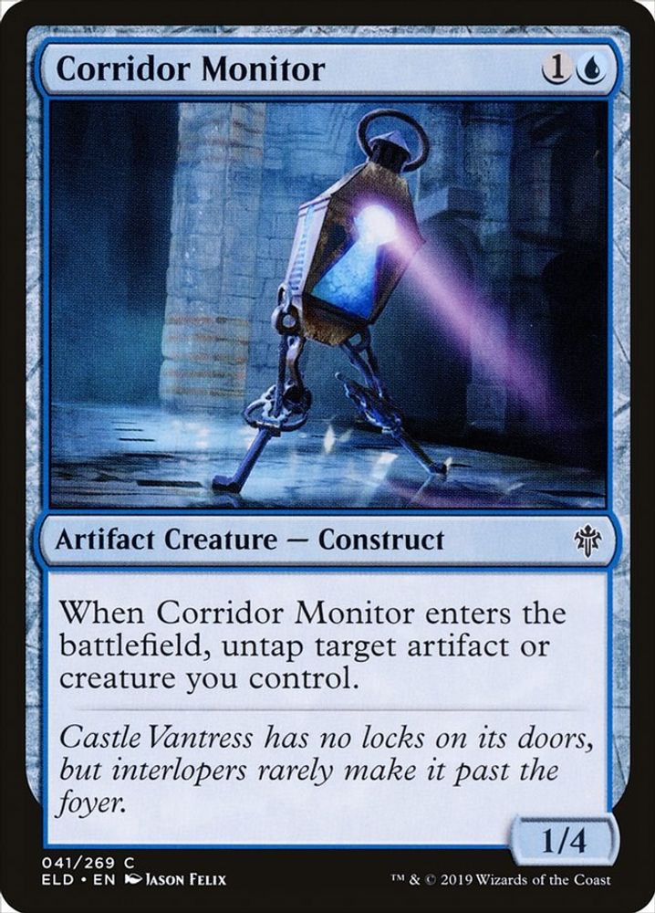 2019 Magic: The Gathering: Throne of Eldraine (ELD) - Corridor Monitor (#41, Common) (, Near Mint)