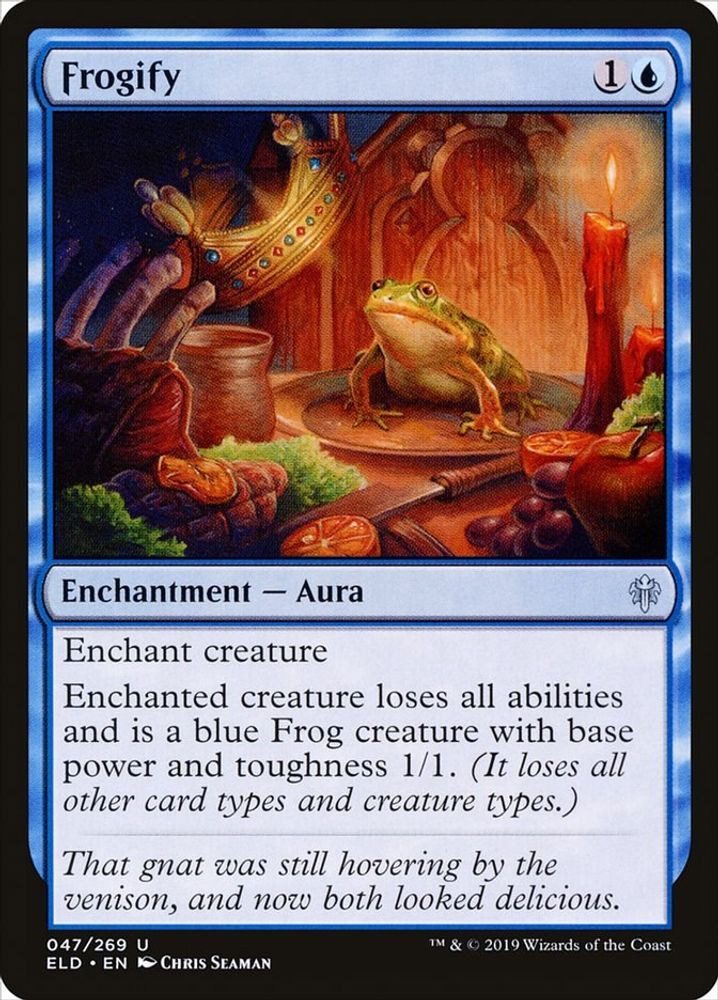 2019 Magic: The Gathering: Throne of Eldraine (ELD) - Frogify (#47, Uncommon) (, Near Mint)